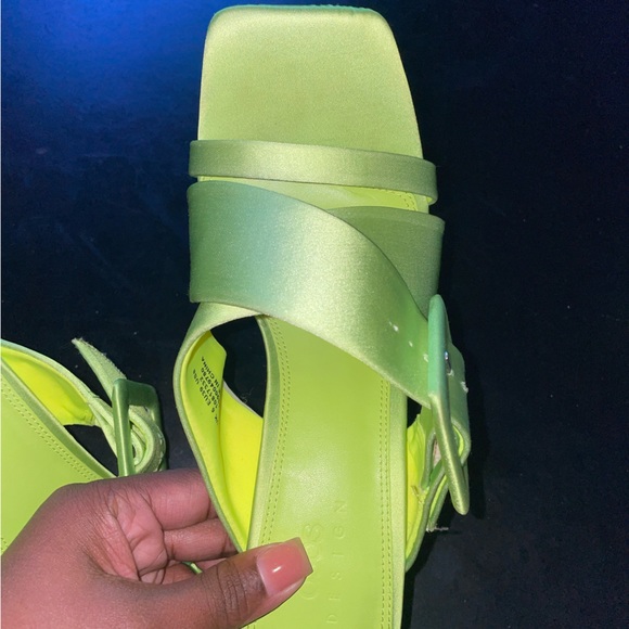 ASOS DESIGN LIME GREEN HEELS - Picture 3 of 3